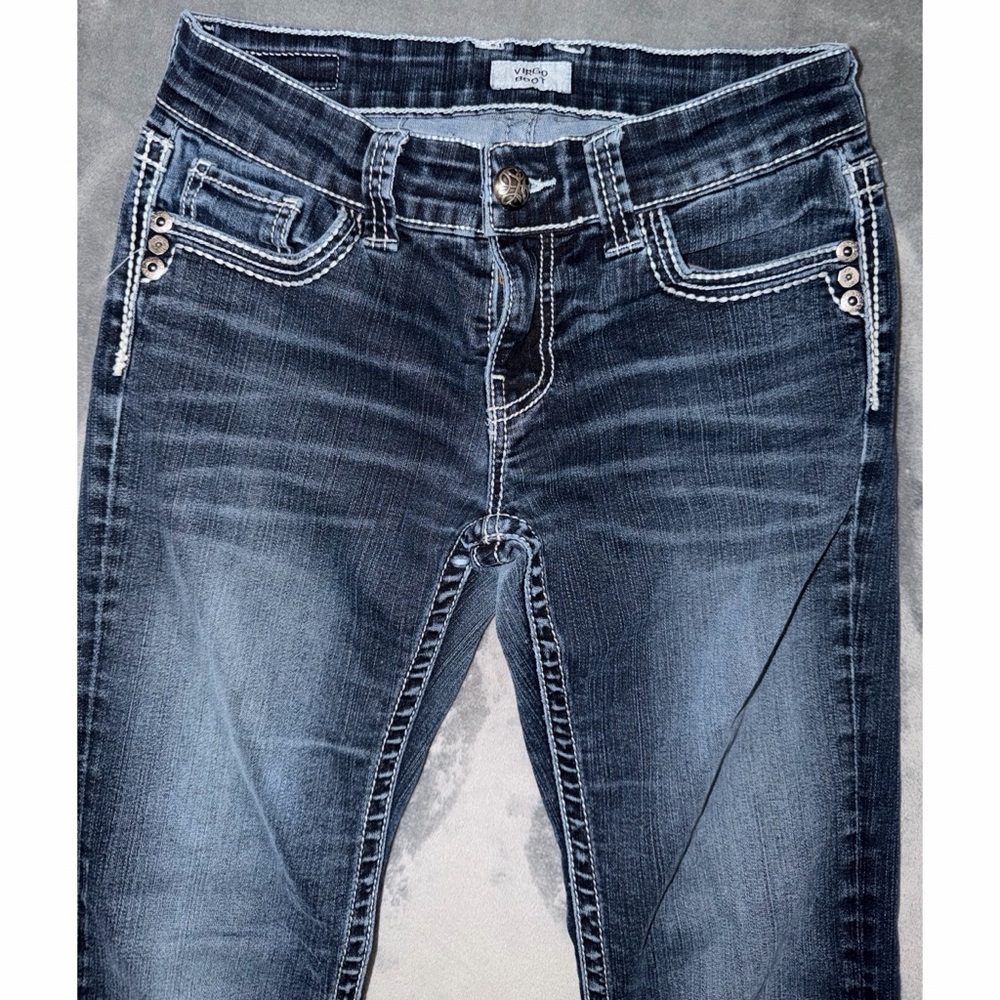 💙 Virgo Daytrip Bootcut Jeans with Conrast Stitching - Picture 2 of 10